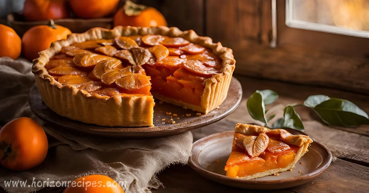 How to make persimmon pie: easy recipe